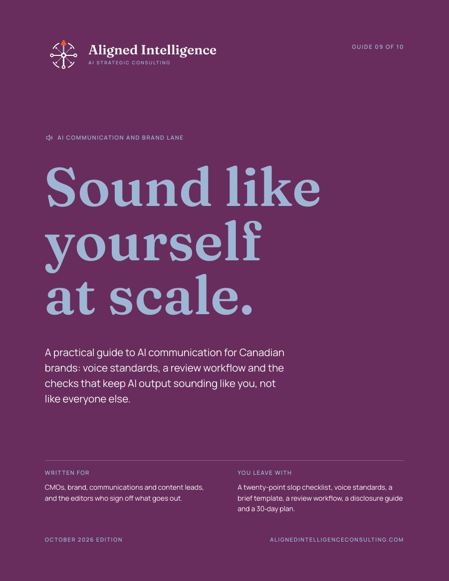 Cover of Guide 09, AI Communication and Slop Reduction